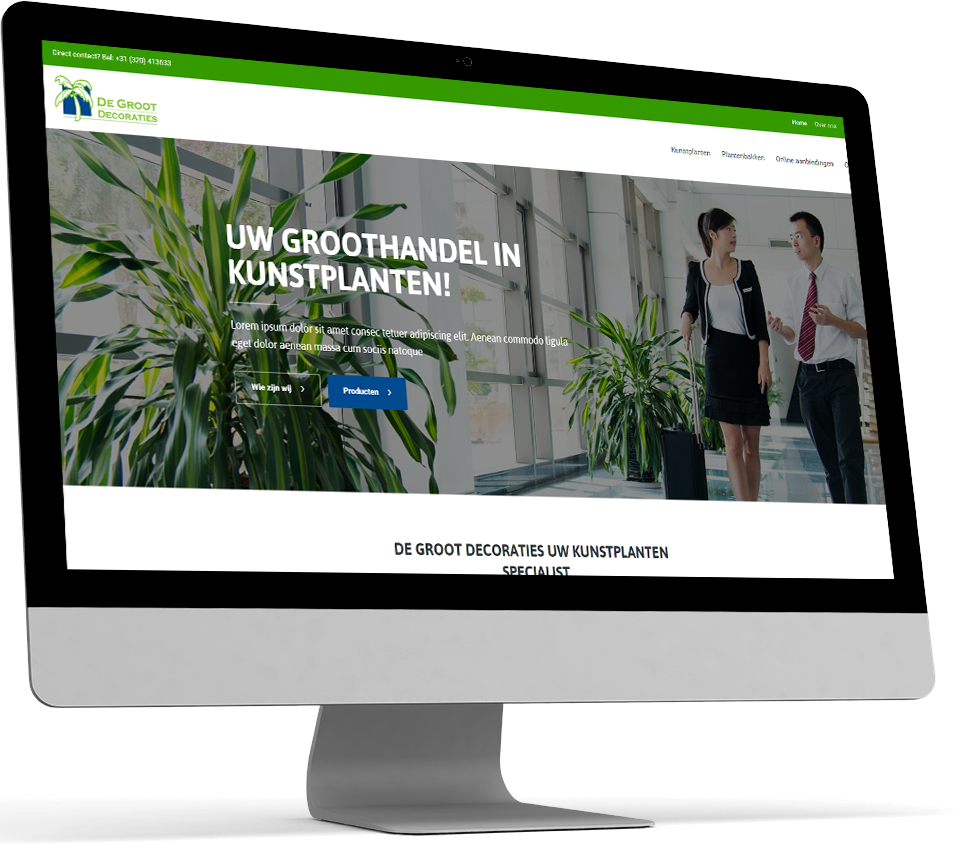 De Groot Decoraties, specialist in Kunstplanten en Kunstpalmen De Groot Decoraties, specialist in Kunstplanten en Kunstpalmen